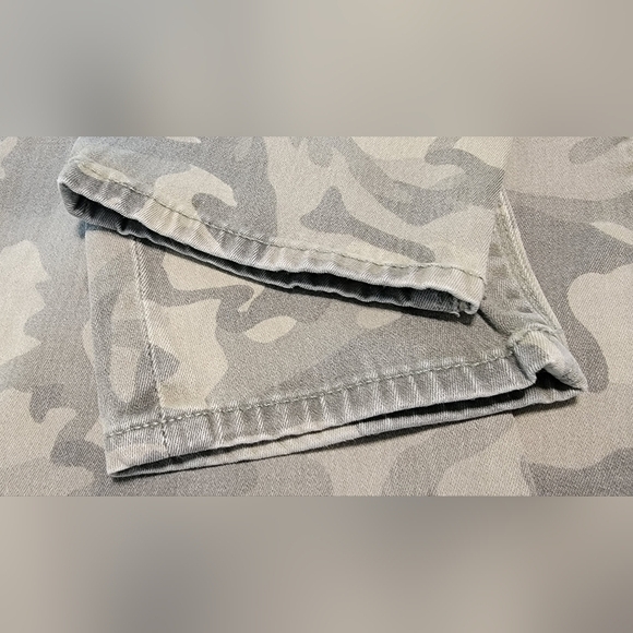 NWOT Madewell Skinny Ankle Gray Green Camo Camouflage Jeans Cotton 27 USA Made - Picture 4 of 6